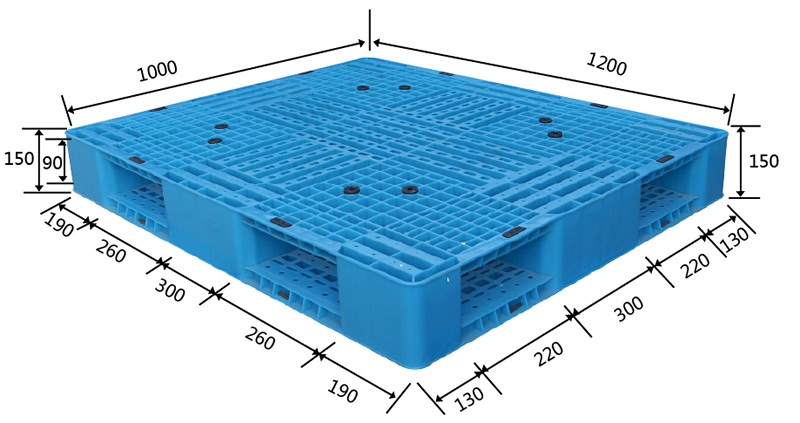 1210雙面網(wǎng)格塑料托盤